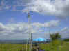 La station et les antennes 144-432 MHz + big-wheel 144 MHz
